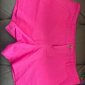 Lilly Pulitzer shorts in vibrant neon pink women's 10